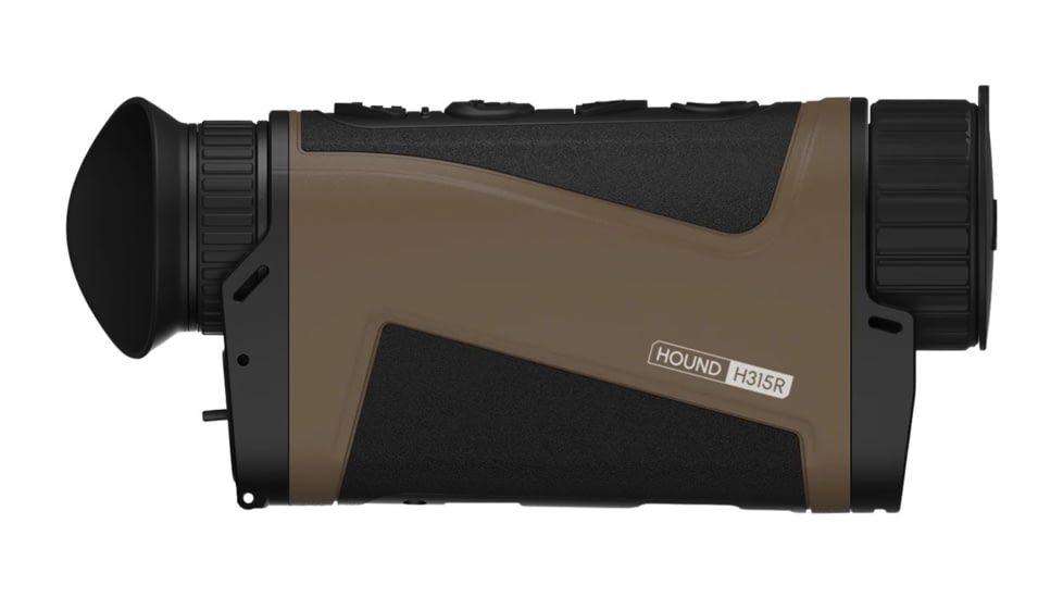 DNT Optics H315R Hound Handheld Thermal Monocular, w/ LRF and Ballistics, Tan/Black, H315R