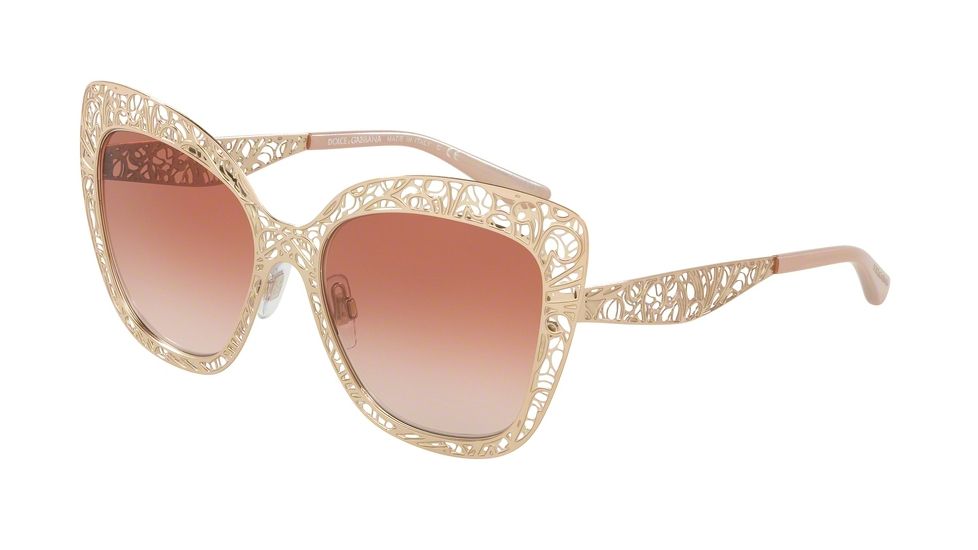 Dolce&amp;Gabbana DG2164 Bifocal Prescription Sunglasses DG2164-129813-56 - Lens Diameter 56 mm, Frame Color Pink Gold