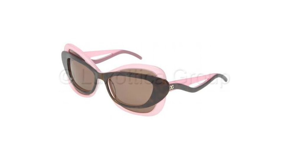 Dolce&amp;Gabbana DG4069 Sunglasses 160873-5717 - Havana On Pink Brown