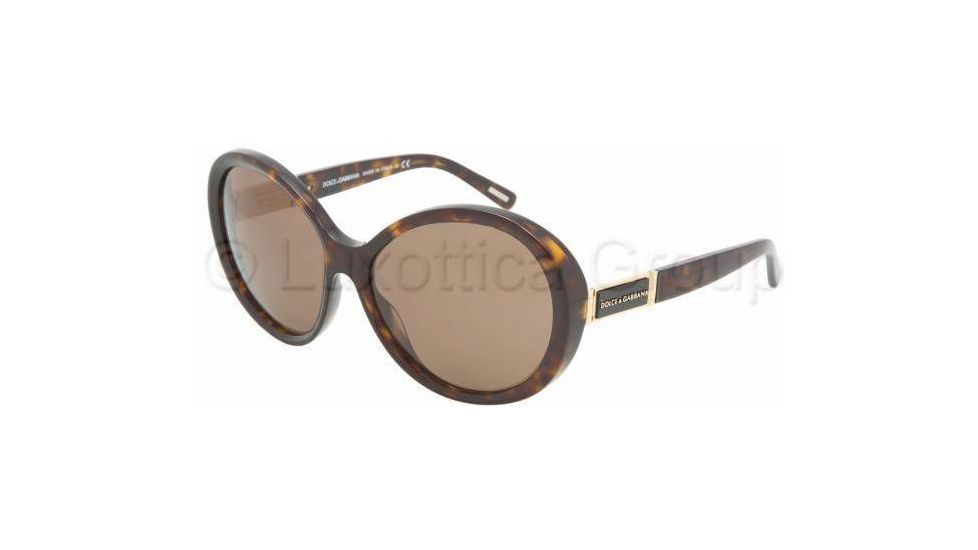 Dolce&amp;Gabbana DG4103 Progressive Prescription Sunglasses DG4103-502-73-5916 - Lens Diameter 59 mm, Frame Color Havana