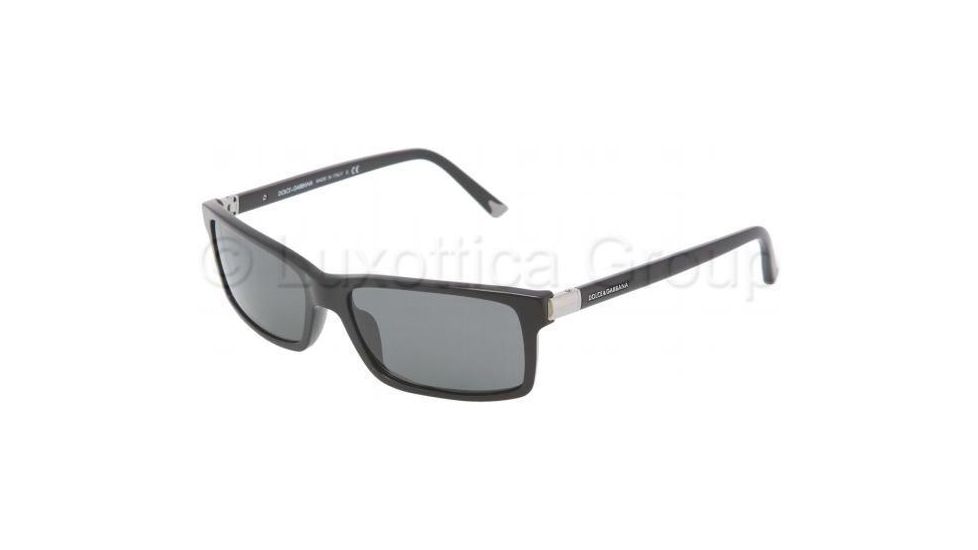 Dolce&amp;Gabbana DG4122 Bifocal Prescription Sunglasses DG4122-501-87-5716 - Lens Diameter 57 mm, Frame Color Shiny Black