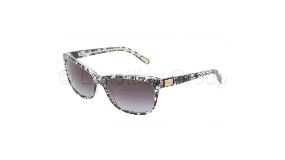 Dolce&amp;Gabbana DG4123 Bifocal Prescription Sunglasses DG4123-19018G-5717 - Lens Diameter 57 mm, Frame Color Black Lace