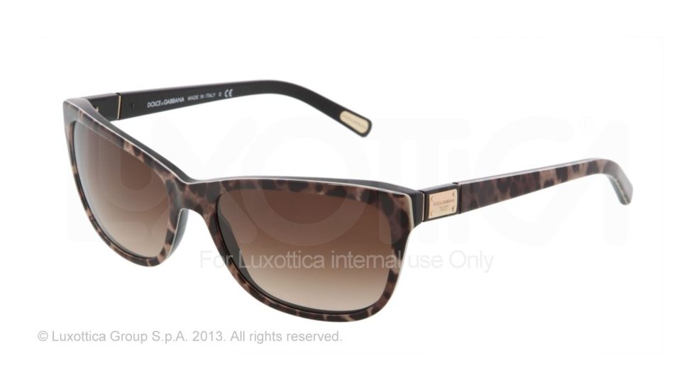 Dolce&amp;Gabbana DG4123 Bifocal Prescription Sunglasses DG4123-199513-5717 - Lens Diameter 57 mm, Frame Color Brown Leopard