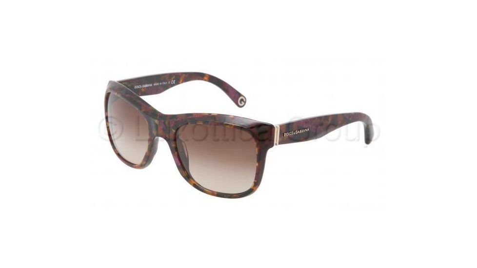 Dolce&amp;Gabbana DG4129 Progressive Prescription Sunglasses DG4129-195968-5520 - Frame Color Violet, Lens Diameter 55 mm