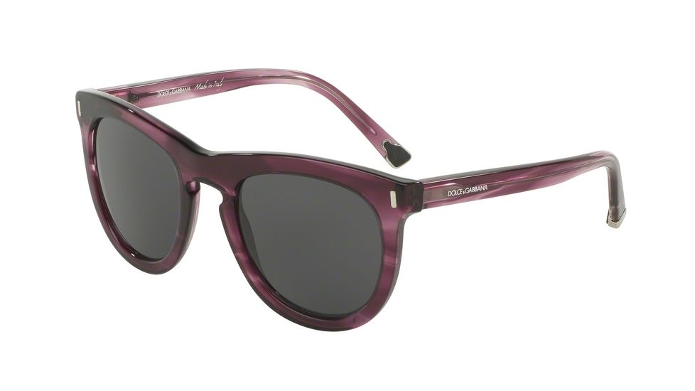 Dolce&amp;Gabbana DG4281 Bifocal Prescription Sunglasses DG4281-303087-52 - Lens Diameter 52 mm, Frame Color Striped Violet