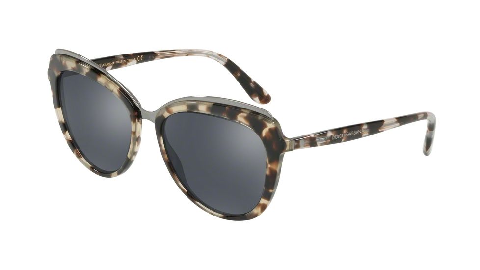 Dolce&amp;Gabbana DG4304F Progressive Prescription Sunglasses, 57mm, Cube Fog, DG4304F-288-6G-57-PRO