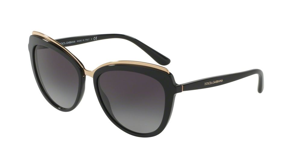 Dolce&amp;Gabbana DG4304F Progressive Prescription Sunglasses DG4304F-501-8G-57 - Lens Diameter 57 mm, Frame Color Black