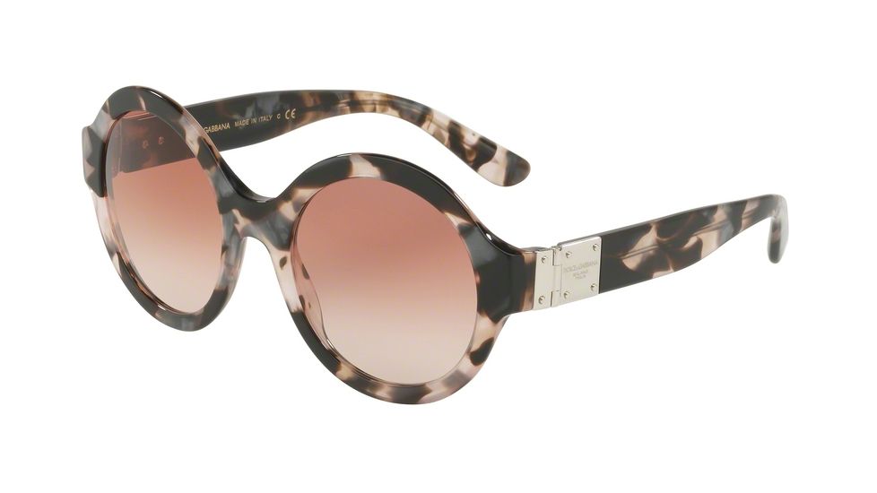 Dolce&amp;Gabbana DG4331 Progressive Prescription Sunglasses DG4331-312013-53 - Lens Diameter 53 mm, Frame Color Pearl Grey Havana