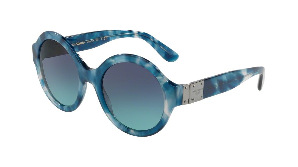 Dolce&amp;Gabbana DG4331 Progressive Prescription Sunglasses DG4331-31714S-53 - Lens Diameter 53 mm, Frame Color Havana Pearl Blue