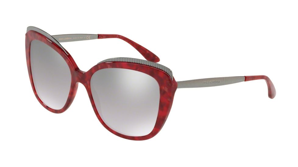 Dolce&amp;Gabbana DG4332 Bifocal Prescription Sunglasses DG4332-31756V-57 - Lens Diameter 57 mm, Frame Color Cube Cherry