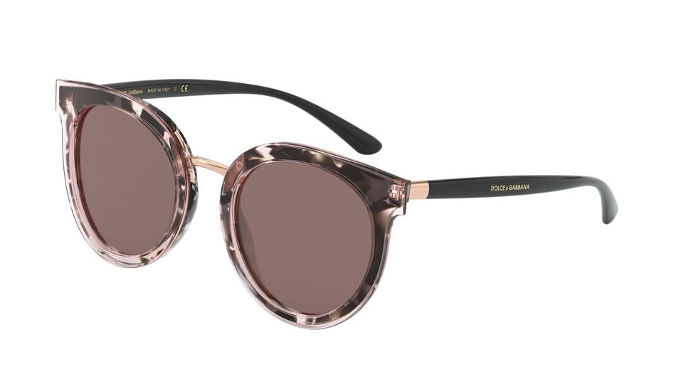 Dolce&amp;Gabbana DG4371 Sunglasses 323608-52 - , Brown Mirr Silver Int Violet Lenses
