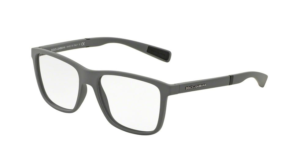Dolce&amp;Gabbana DG5016 Eyeglass Frames 2651-52 - Grey Rubber Frame