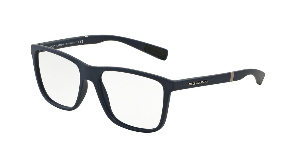 Dolce&amp;Gabbana DG5016 Eyeglass Frames 3012-52 - Dark Blue Rubber Frame