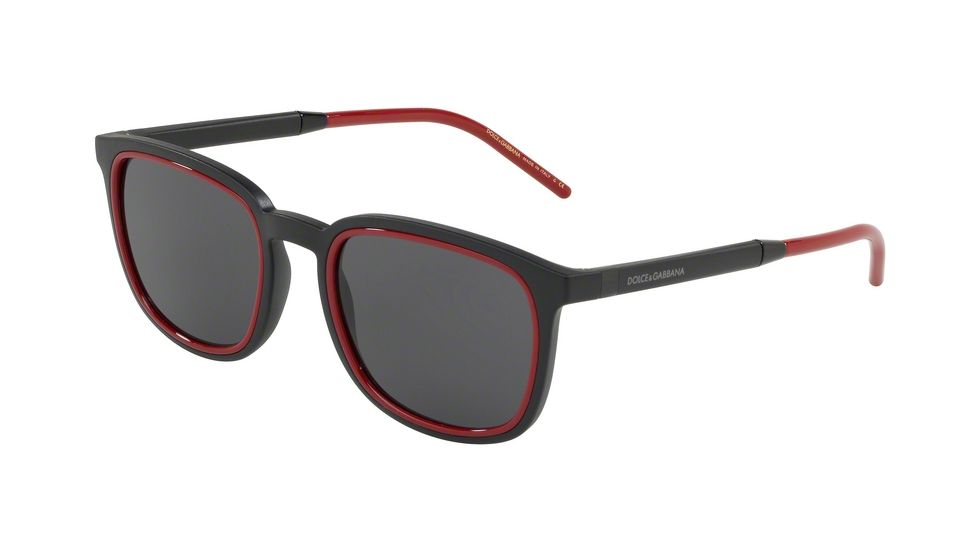 Dolce&amp;Gabbana DG6115 Sunglasses 252587-53 - Matte Black Frame, Grey Lenses