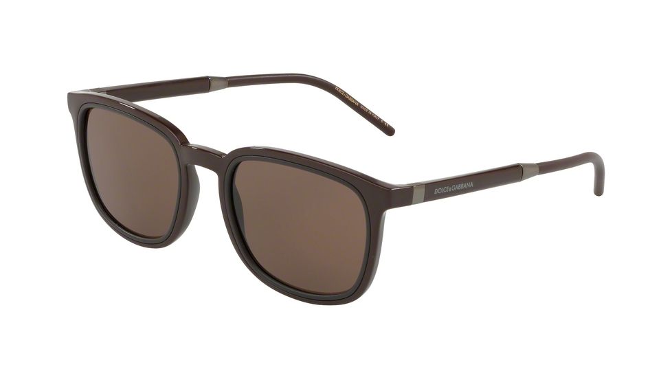 Dolce&amp;Gabbana DG6115 Sunglasses 304273-53 - Brown Frame, Brown Lenses