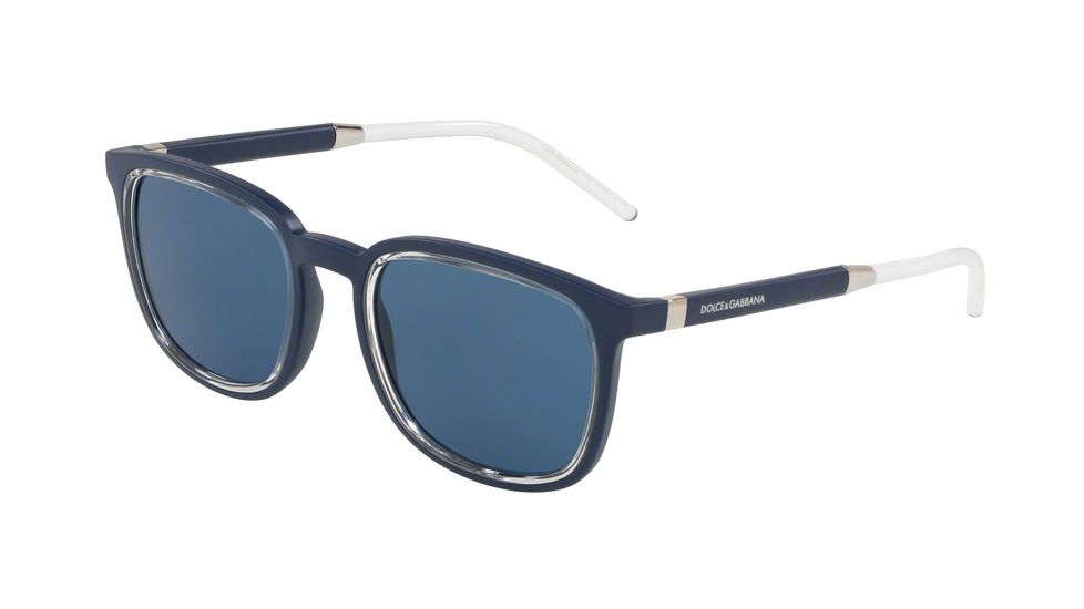 Dolce&amp;Gabbana DG6115 Sunglasses 309480-53 - Matte Blue Frame, Blue Lenses