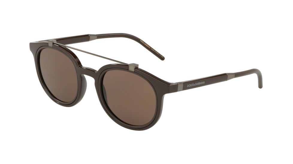Dolce&amp;Gabbana DG6116 Bifocal Prescription Sunglasses DG6116-304273-49 - Lens Diameter 49 mm, Frame Color Brown
