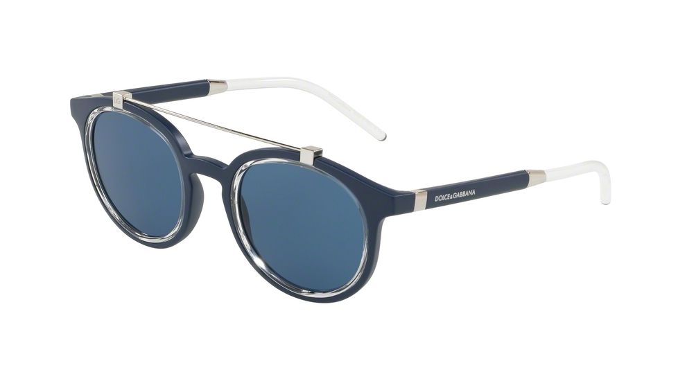 Dolce&amp;Gabbana DG6116 Bifocal Prescription Sunglasses DG6116-309480-49 - Lens Diameter 49 mm, Frame Color Matte Blue