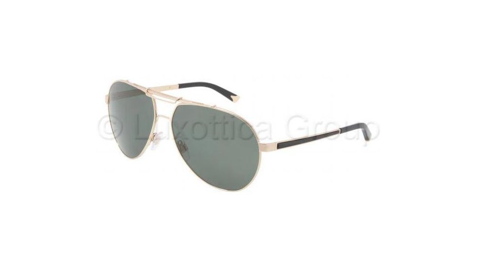 Dolce&amp;Gabbana Iconic evolution DG2105 Sunglasses 02/71-6014 - Gold Frame, Green Lenses