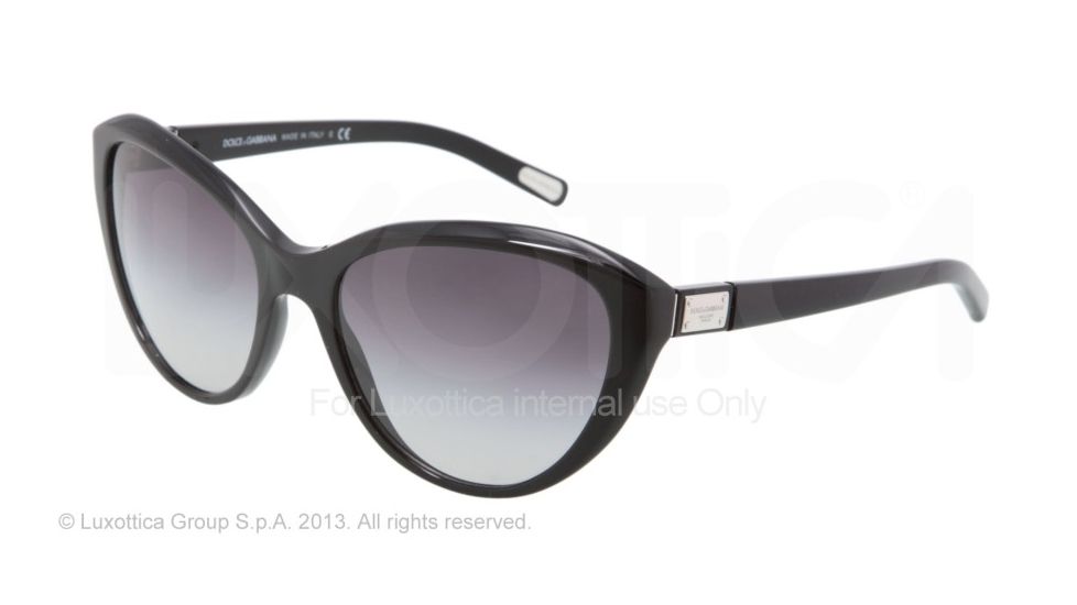 Dolce&amp;Gabbana Logo plaque DG4141 Bifocal Prescription Sunglasses DG4141-501-8G-5818 - Lens Diameter 58 mm, Frame Color Shiny Black