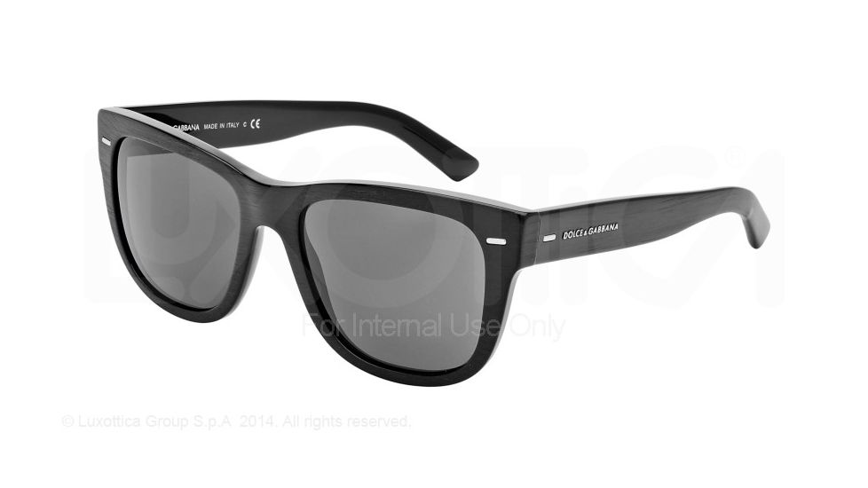 Dolce&amp;Gabbana NEW BOND STREET DG4223 Progressive Prescription Sunglasses DG4223-282087-55 - Lens Diameter 55 mm, Frame Color Brushed Black