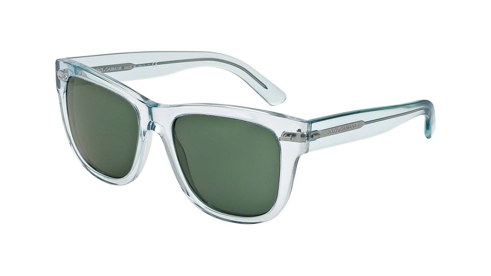Dolce&amp;Gabbana NEW BOND STREET DG4223 Progressive Prescription Sunglasses DG4223-282371-55 - Lens Diameter 55 mm, Frame Color Transparent Green