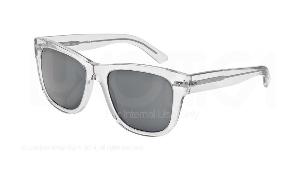 Dolce&amp;Gabbana NEW BOND STREET DG4223 Progressive Prescription Sunglasses DG4223-656-87-55 - Lens Diameter 55 mm, Frame Color Crystal