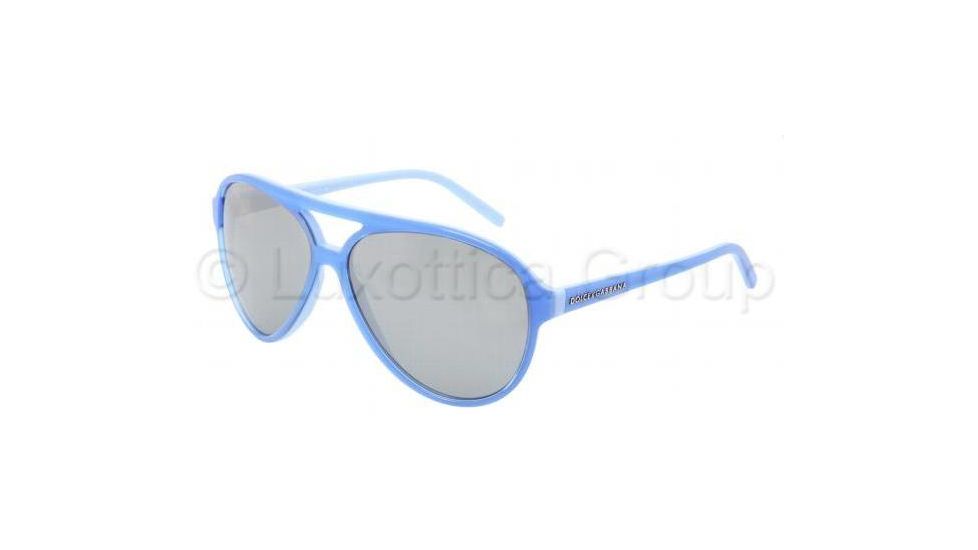 Dolce&amp;Gabbana DG4016 Sunglasses with No-Line Progressive Rx Prescription Lenses DG4016-19406G-6113 - Lens Diameter: 61 mm, Frame Color: Top Blue