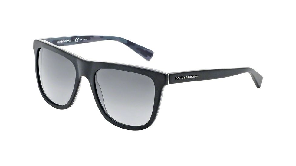 Dolce&amp;Gabbana URBAN DG4229 Single Vision Prescription Sunglasses DG4229-2803T3-55 - Lens Diameter 55 mm, Frame Color Top Black/matte Mimetic