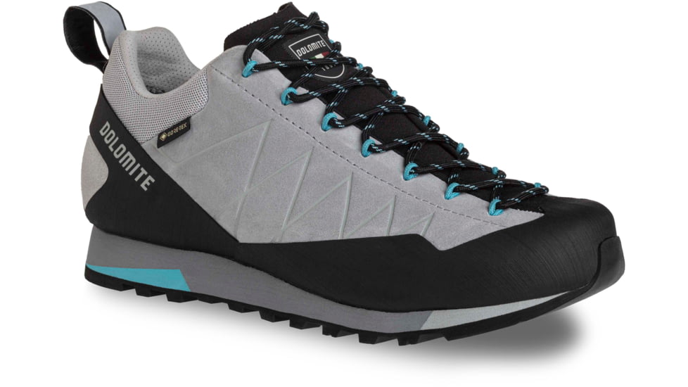 Dolomite Crodarossa Low GTX Shoes - Womens, Aluminium Grey/Capri Blue, 8.5, 2892441429011-8.5
