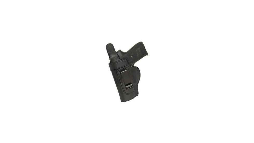 Don Hume H715-M Waistband Clip-On Conceal Carry Holster w/ Thumb Break, SW Bodyguard 38 w/ Lzr , Left Hand, Black, J167335L