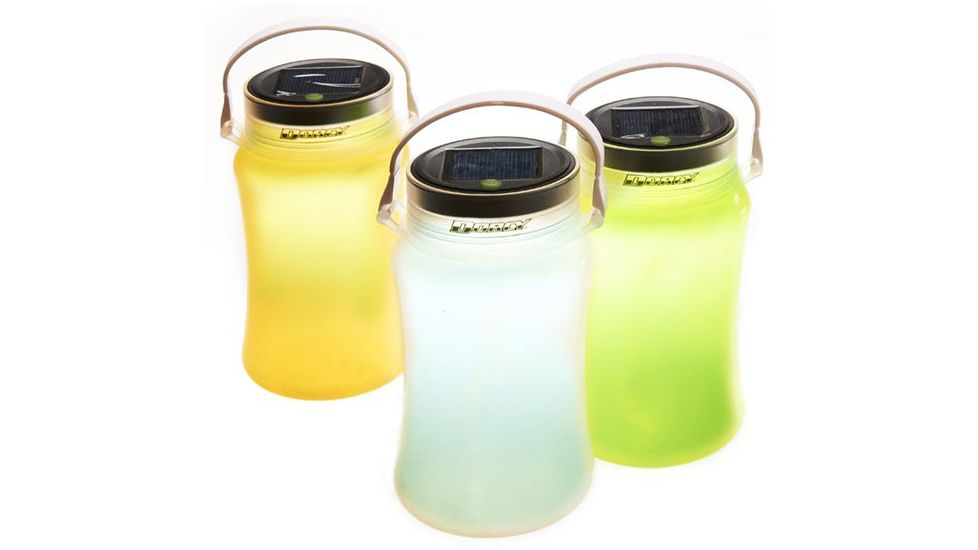 Dorcy Solar and USB Powered Portable LED Storage Lantern, Yellow, Green, White, 41-1095