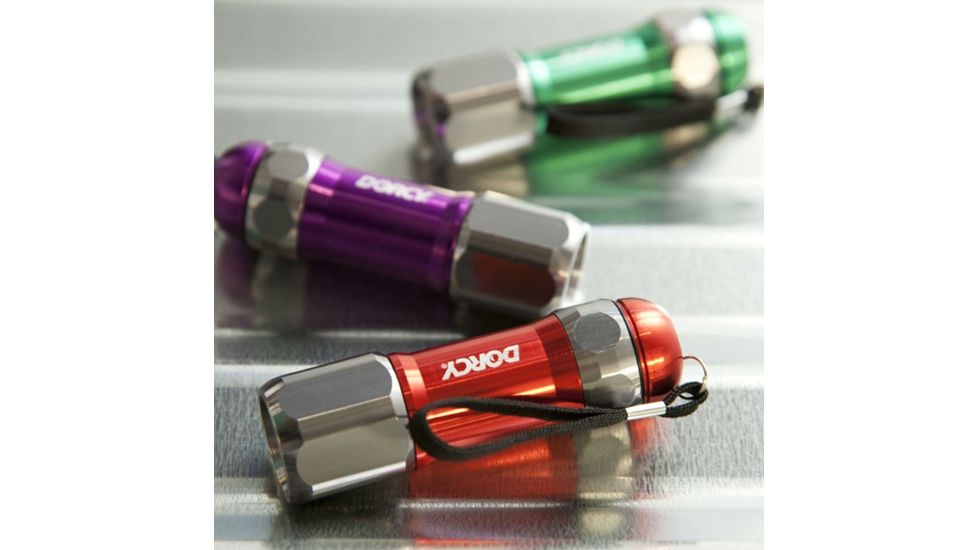 Dorcy 1-Watt LED Focusing Flashlight, Red, Green, Purple, 41-4252