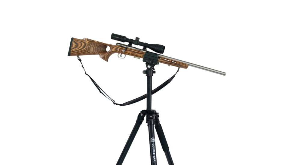 Double Tap Industries Stronghold Lite Aluminum Tripod w/Adjustable Height + Saddle Clamp, Black, 36mm, TRI-A-001A