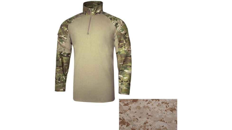 DRIFIRE / Crye Precision FR Combat Shirt, Mens, MARPAT Desert, Large, Long, DF2-CR-550CS-DM-LGL