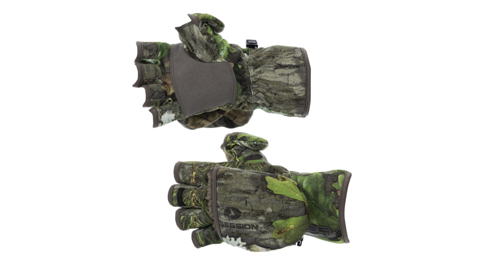 DSG Outerwear Sherpa Fleece Flip Top Mitten - Womens, Mossy Oak Obsession, Extra Large, 518531