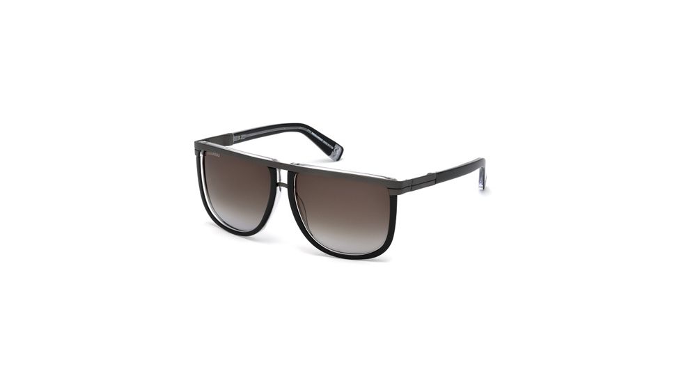 DSquared DQ0161 Sunglasses - Black Crystal Frame Color