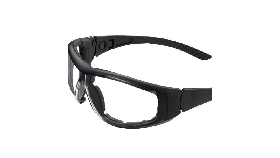 Duck Commander Sunglasses Closed Frame Black Clear Ballistic Lens, Black/Clear 65026