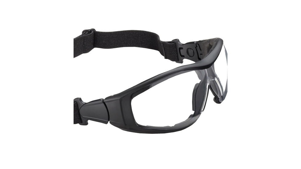 Duck Commander Sunglasses Closed Frame Black Clear Ballistic Lens, Black/Clear 65026