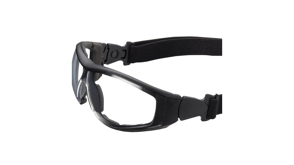 Duck Commander Sunglasses Closed Frame Black Clear Ballistic Lens, Black/Clear 65026