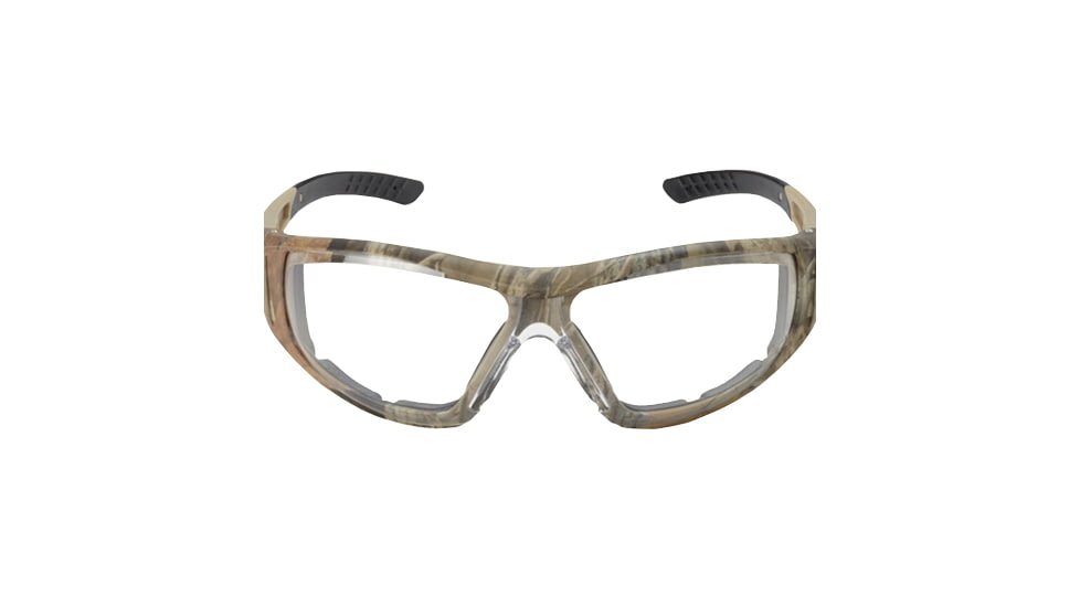 Duck Commander Sunglasses Closed Frame Camo Clear Ballistic Lens, Advantage Max4/Clear 65025