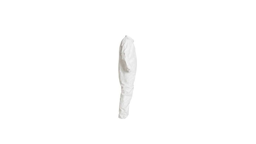 DuPont IC181S Tyvek IsoClean Coverall w/Elastic Wrists and Ankles, White, Large, Case of 25, IC181SWHLG00