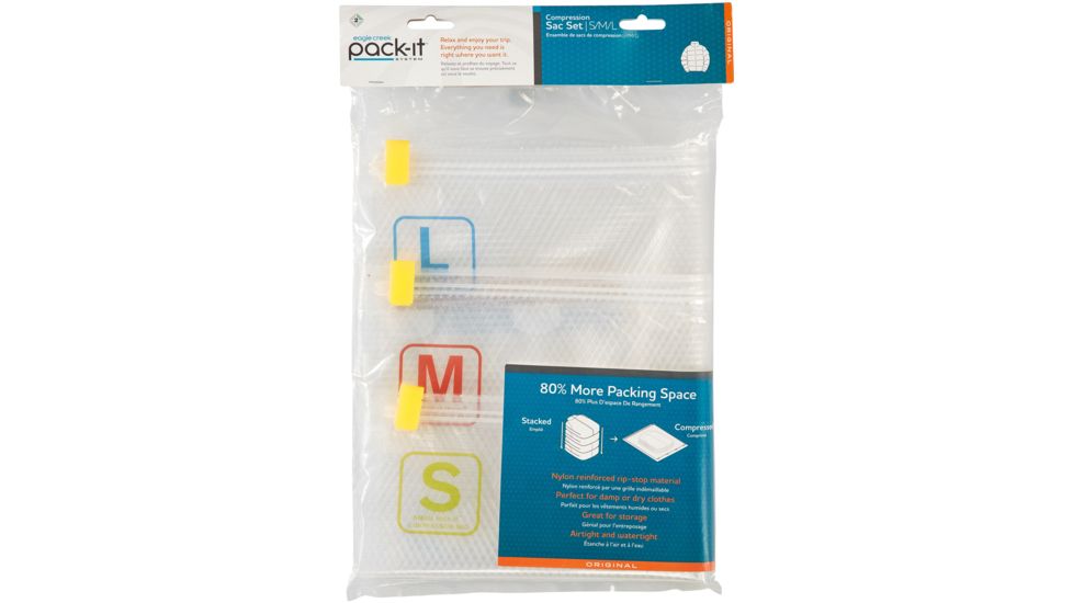 Eagle Creek Pack-It Compression Sac Set M/L-Multi S/F/B