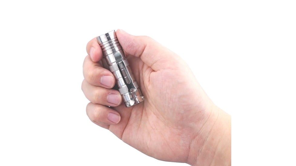 EAGTAC D3A RC Titanium Flashlight,Luminus SST20 CRI-95 4000K NW LED, 275lm, Silver, D3A-CLICKY-TI-SST20-NW