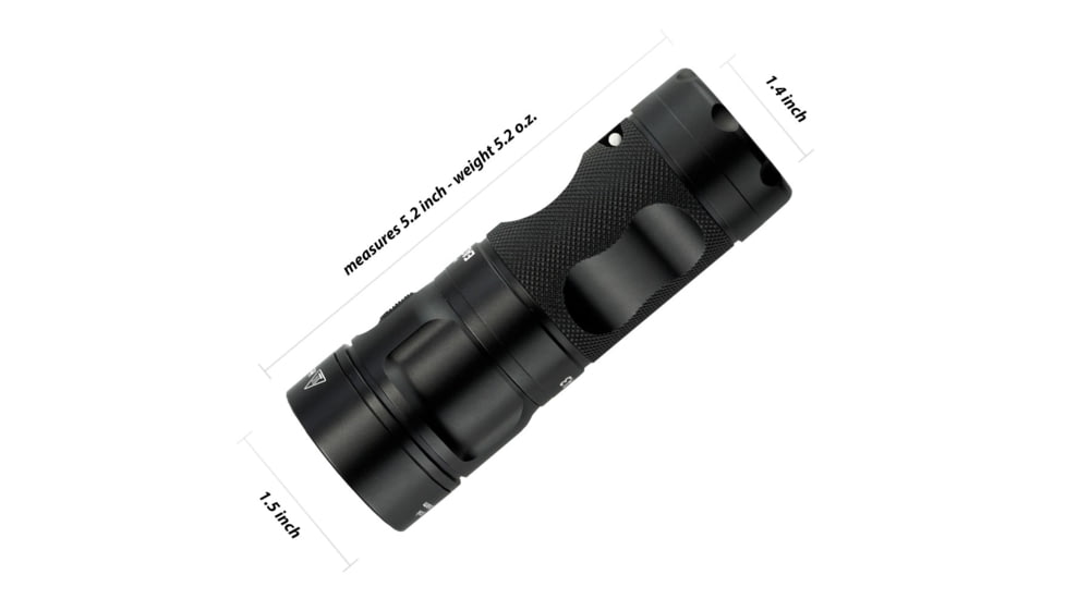 EAGTAC GX25A3 Flashlight, XM-L2 U2 NW LED, 1105lm, Black, GX25A3-XML2-NW