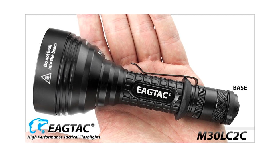 EAGTAC M30LC2-C Flashlight Kit, 3 Nichia 219B CRI-92 LED, 1000lm, Black, M30LC2C-3*219B-KIT-NW
