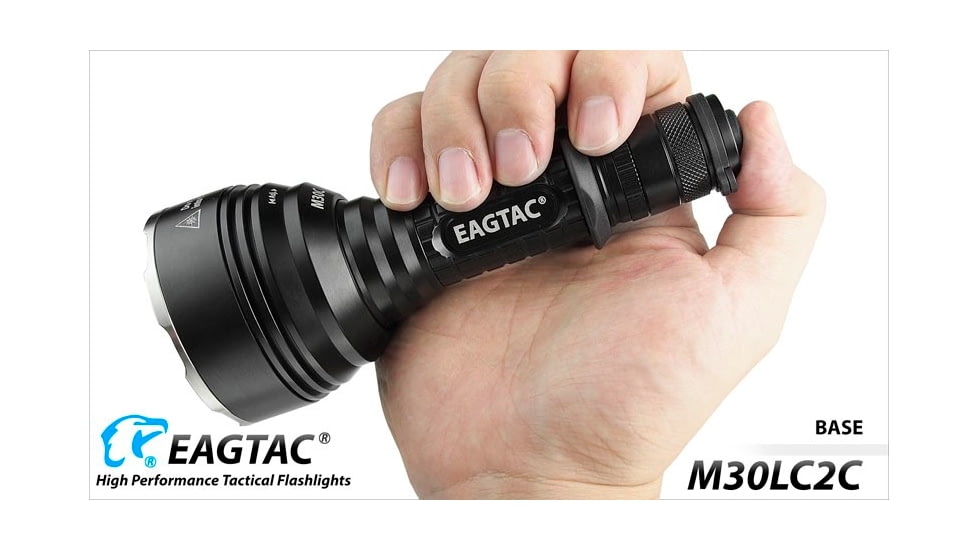 EAGTAC M30LC2-C Flashlight Kit, 3 Nichia 219B CRI-92 LED, 1000lm, Black, M30LC2C-3*219B-KIT-NW
