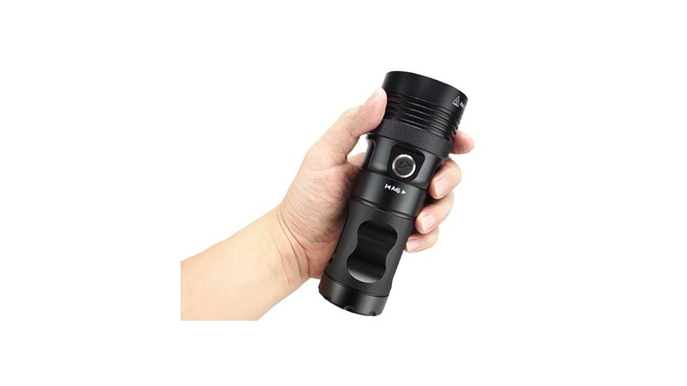EAGTAC MX25L4 Flashlight, XHP50 J4 LED, 3640lm, Black, MX25L4-XHP50-BASE-CW