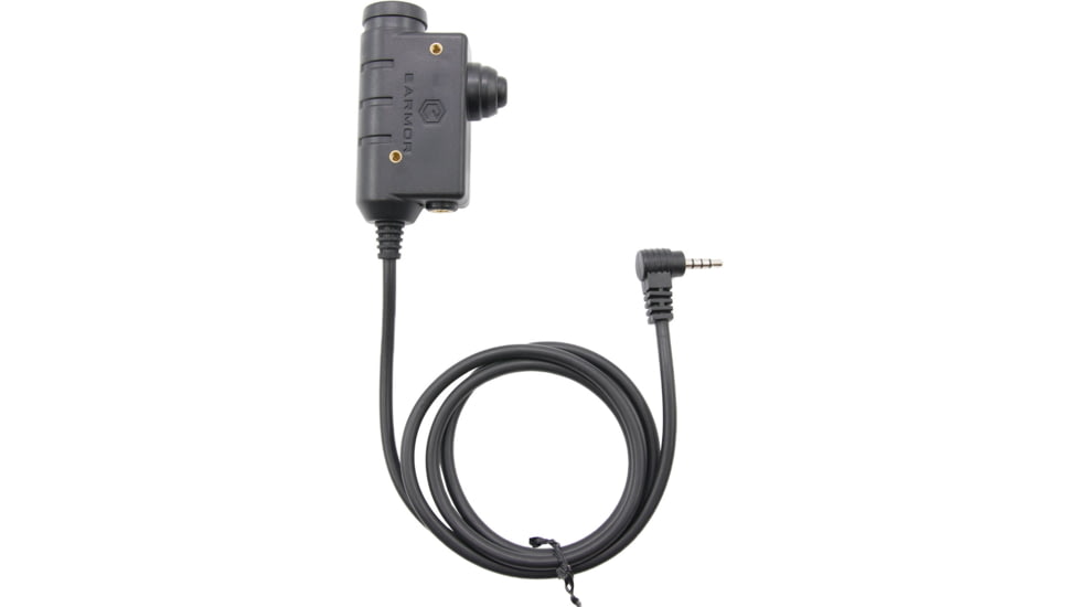 Earmor Tactical PTT for Yeasu Radio Application, Black, M51-Y