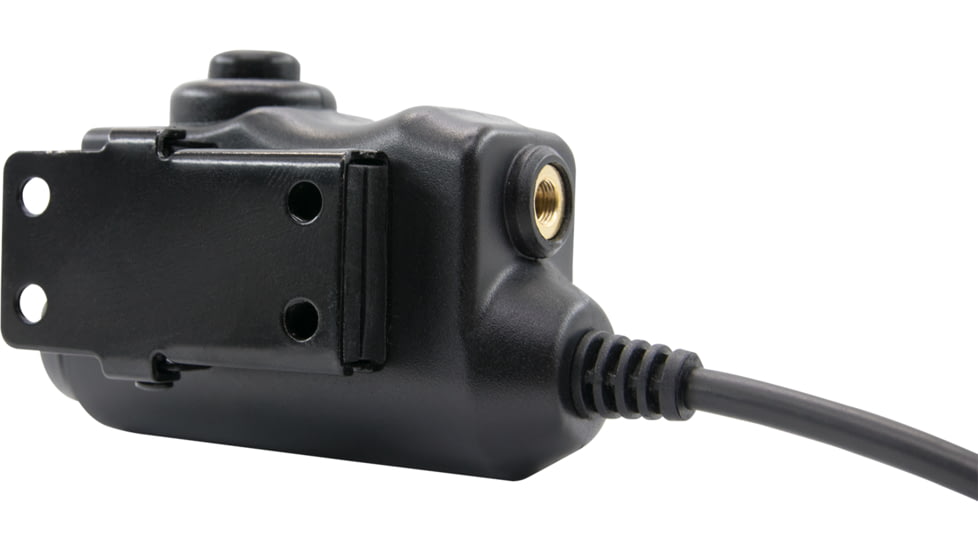 Earmor Tactical PTT Kenwood 2pin Radio Application, Black, M51-KEN